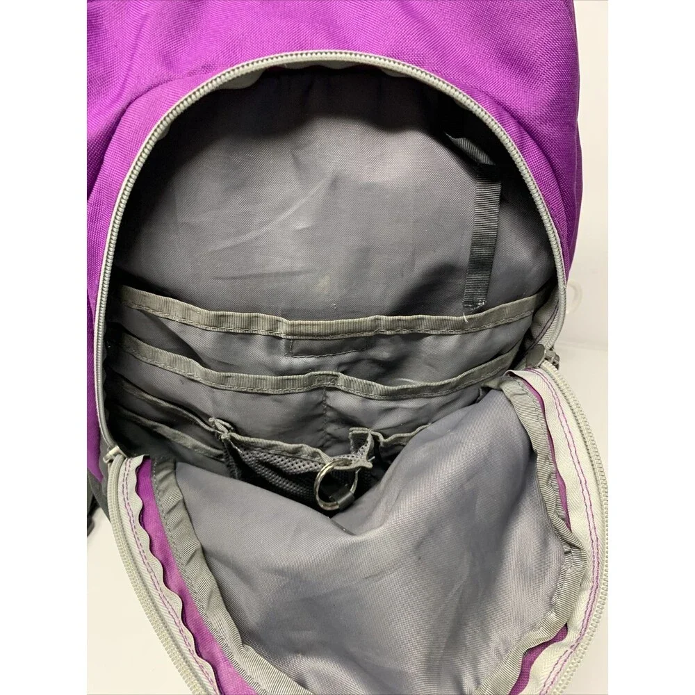 The North Face Vault Backpack Bag Purple Gray North Face School College